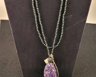 Lot 86: Vintage 'Beria' Marcasite & Stone Necklace