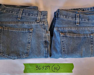 Lot 20: 2 Pair Of Blue Jeans - 36x29