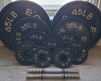 Lot 6: Vintage Weights Exercise Gym Lot