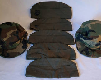 Lot 9: Vintage USMC Military Caps