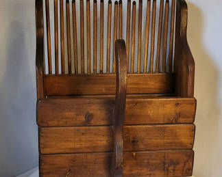 Lot 36: Primitive Wooden Cranberry Scoop