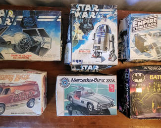 Lot 54: Vintage Lot of 6 Models Including 70's Star Wars