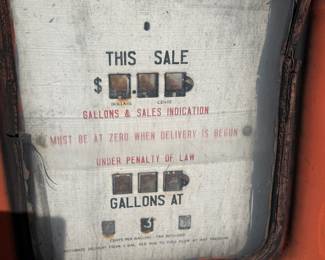 Vintage Martin gas pump 