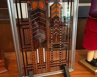 Frank Lloyd wright miniature stained glass 