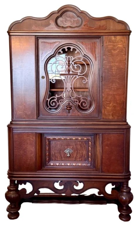 1920s Revival Style China Cabinet