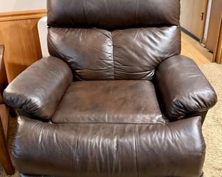 Flexsteel Brown Leather Recliner 