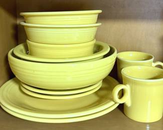 Yellow Fiesta Ware Lot