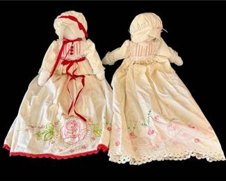 Embroidered Pillow Case Dolls