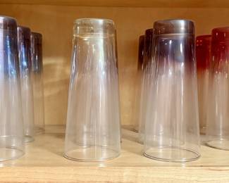  MCM Ombre Fade Highball Glasses