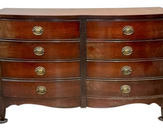 Federal Style Bow Front Dresser