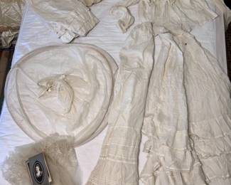 Antique Dress and Women’s Undergarment Lot