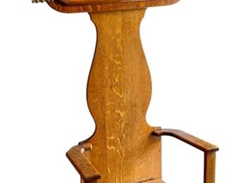 Antique Victorian Style Hall Tree Bench Seat