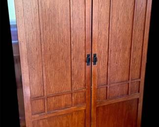 Mission Style Computer Cabinet