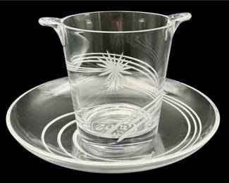 Waterford Millenium Ice Bucket & Platter
