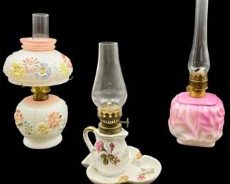 Antique Miniature Oil Lamps