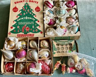 Christmas Shiny Brite Ornaments