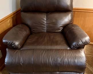 Flexsteel Brown Leather Recliner 