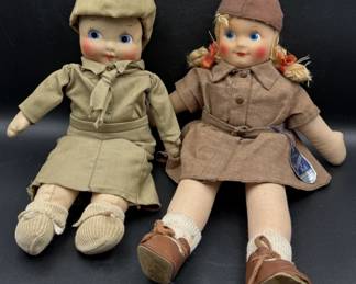 Vintage Georgene Brownie Doll 