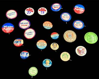 Political & Other Pin Back Buttons