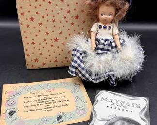 1940s Mayfair Birthstone Dolls Minerva IOB