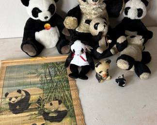 Steiff & Vintage Panda Plush