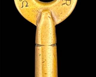Antique Brass Railroad Switch Key