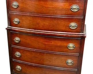 Basset Mahogany Six Drawer Dresser