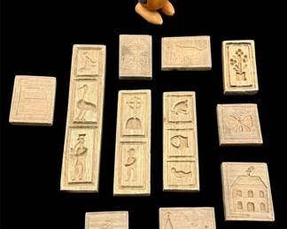 Folk Art Springerle Molds & Walking Dog
