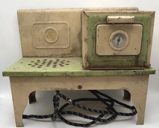 Little Lady Tin Toy Electric Stove