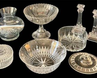 Assorted Glass & Crystal Pieces