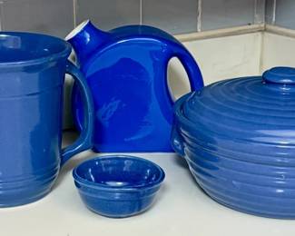 Cobalt Blue Ringware & Oxford Pitcher