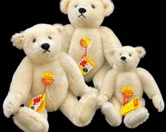 Steiff Mohair White Teddy Bears