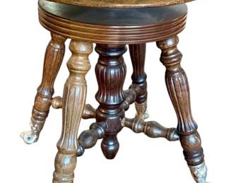 Piano Stool Ball & Claw Feet