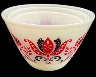 FireKing Modern Tulip Mixing Bowls