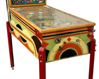 1951 Happy Go Lucky Woodrail Pinball Machine