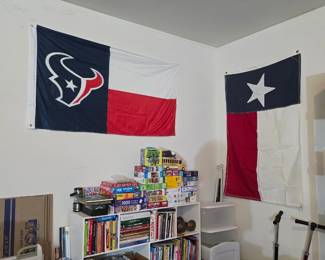 Decorative flags, puzzles and toys