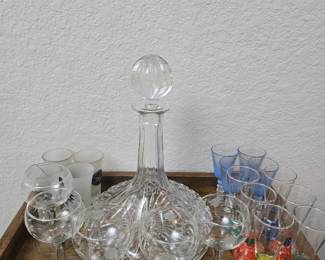 Decanter and glasses