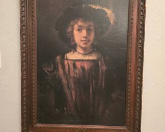 "Titus, The Artist's Son" by Rembrandt - Vintage wall art