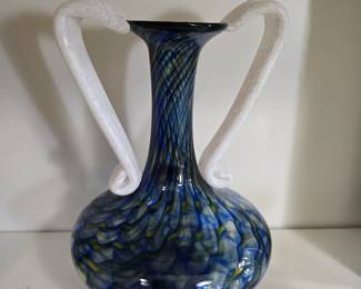 Murano-like glass vase