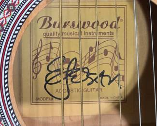 Signed by renowned guitarist Estaban