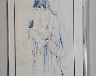 Limited edition offset lithographic art print by Susan Sahall " Sahal at the Equity Gallery"