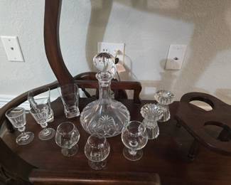 decanter and glasses