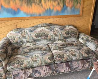 Wooded scene couch