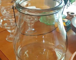 Large jar bail handle for hanging candle