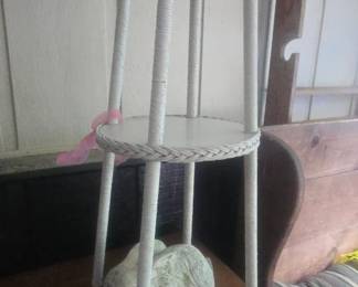 Henry Link tall wicker table