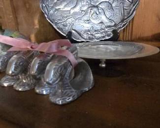 Computer napkin rings by Arthur Court