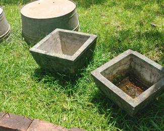 Concrete Planters and wash tubs