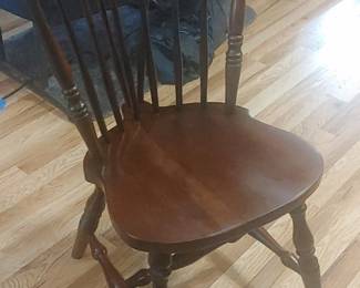 Gorgeous antique Windsor chairs all cleaned up one is actually a little taller than the other