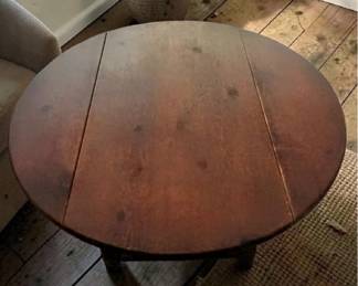 Antique pine drop leaf table country