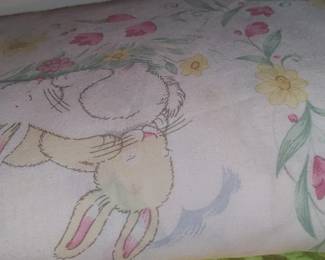 Vintage full set bunny sheets